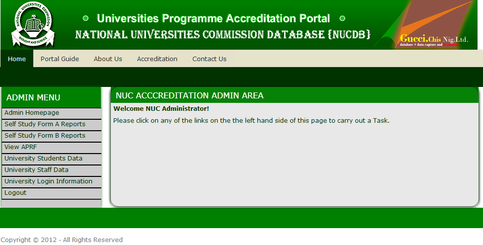 Nigeria Universities Unified Database System